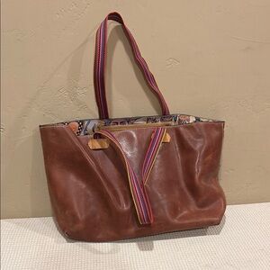 Consuela leather tote